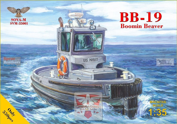MDVSV35001 1:35 Modelsvit SOVA-M US Navy BB-19 Boomin Beaver Tugboat
