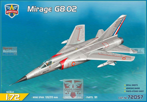 MDV72057 1:72 Modelsvit Mirage G8.02