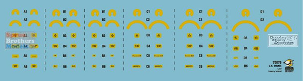 ARM70076 1:72 Arma Hobby US Bombs Set WW2/Korean War