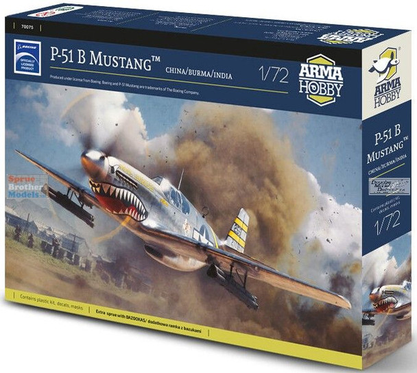 ARM70075 1:72 Arma Hobby P-51B Mustang China/Burma/India