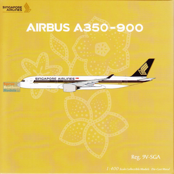 NGM39120 1:400 NG Model Singapore Airlines Airbus A350-900 Reg #9V-SGA (pre-painted/pre-built)