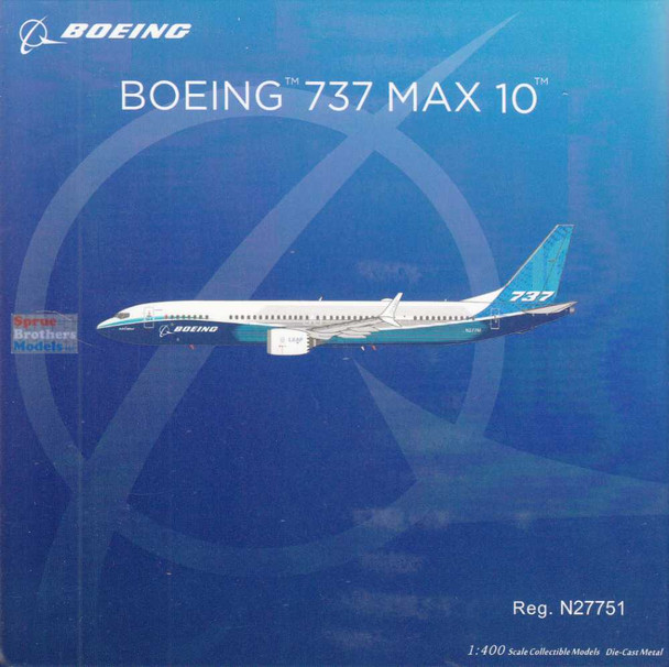 NGM90004 1:400 NG Model Boeing Company B737 Max 10 Reg #N27751 (pre-painted/pre-built)