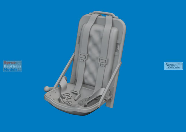 EDU672448 1:72 Eduard Brassin P-51D Mustang Seat with Seatbelts (ARM kit)