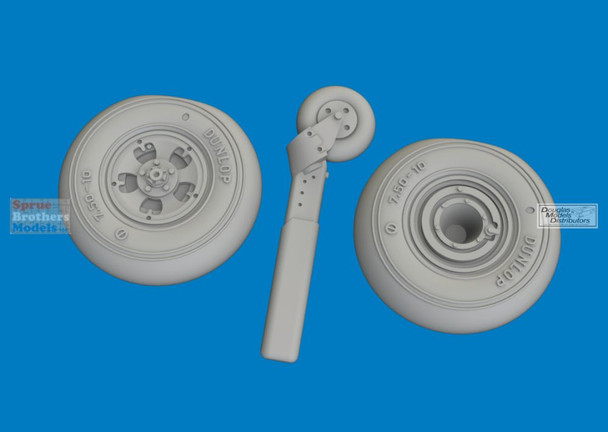 EDU672434 1:72 Eduard Brassin Spitfire Mk.V Wheels (EDU kit)