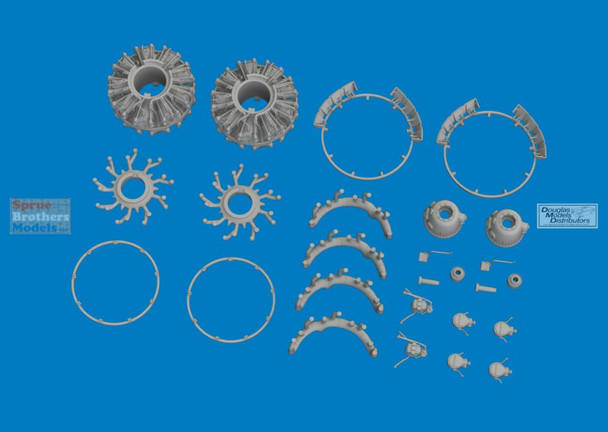 EDU6481013 1:48 Eduard Brassin - B-26B B-26C Marauder Engines (ICM kit)