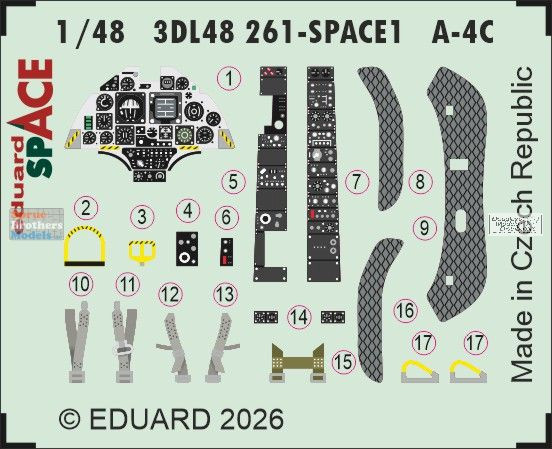 EDU3DL48261 1:48 Eduard SPACE - A-4C Skyhawk (HBS kit)