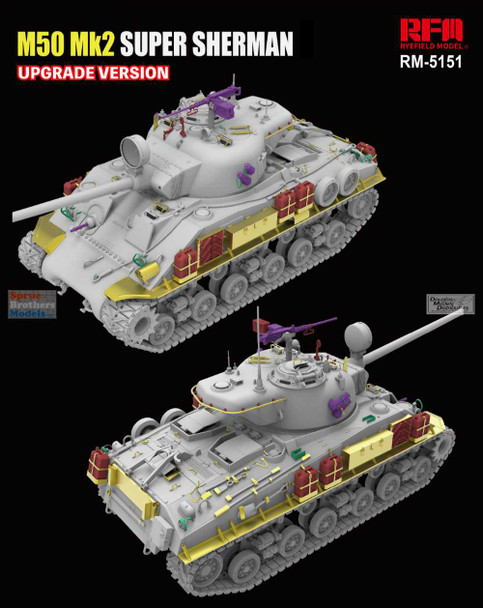 RFMRM5151 1:35 Rye Field Model M50 Mk.2 Super Sherman [Upgrade Version]