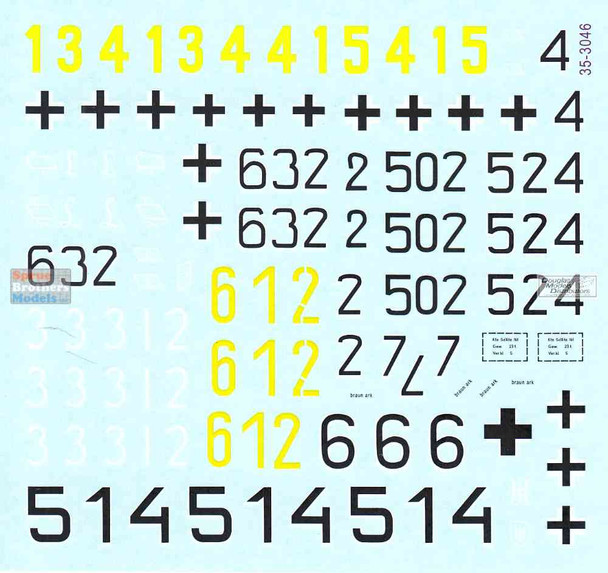 SRD353046 1:35 Star Decals: Normandy & France in 1944 #1 - PzKpfw IV Ausf H and J