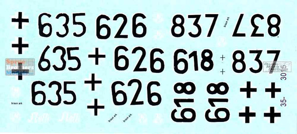 SRD353015 1:35 Star Decals: 12-SS Hitlerjugend Tanks - PzKpfw IV Ausf H and J