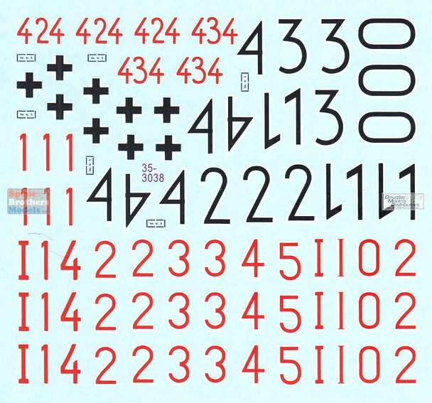 SRD353038 1:35 Star Decals: German Tanks in Italy 1943-44 - Panther A and G in Italy