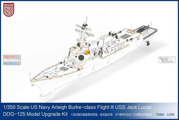 BCNT5001 1:350 Beacon Hobby USS Jack Lucas DDG-125 Upgrade Set (BCN kit)