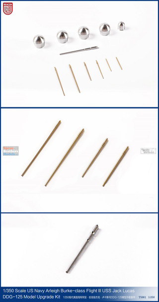 BCNT5001 1:350 Beacon Hobby USS Jack Lucas DDG-125 Upgrade Set (BCN kit)