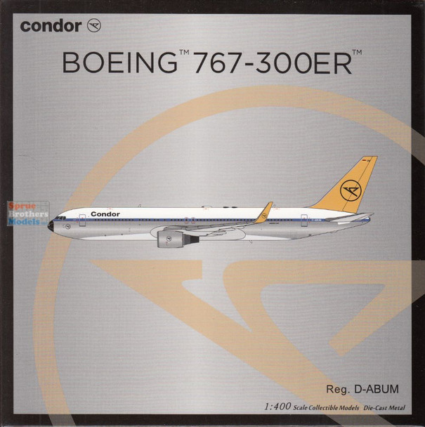 NGM17008 1:400 NG Model Condor B767-300ER Reg #D-ABUM Retro Colors (pre-painted/pre-built)