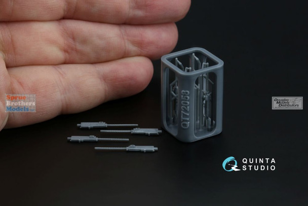 QTSQT72058 1:72 Quinta Studio Browning .50 AN/M3 Machine Gun Set