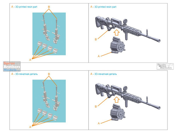 QTSQT48152 1:48 Quinta Studio IJN Type 99 Cannon Set