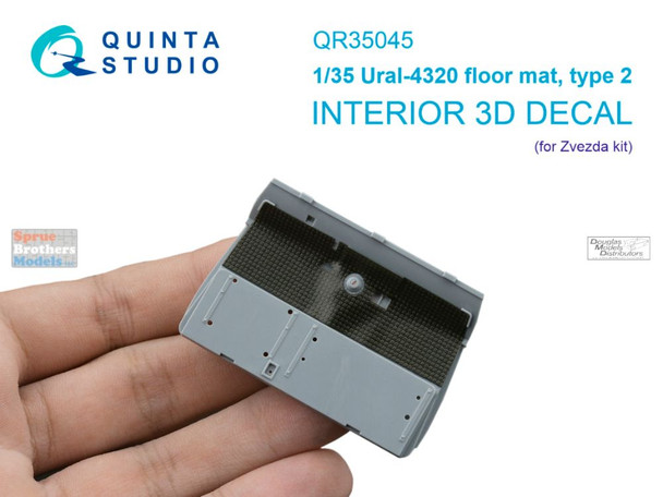 QTSQR35045 1:35 Quinta Studio 3D Decal - Ural-4320 Floor Mat Type 2 (ZVE kit)