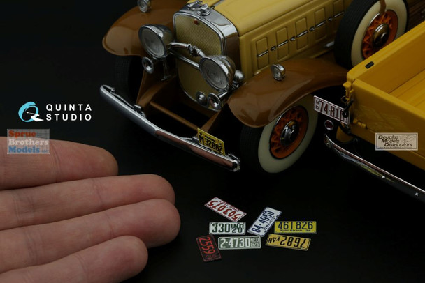 QTSQP24007R 1:24 Quinta Studio 3D Decal - US License Plates: Midwestern States 1910-1940