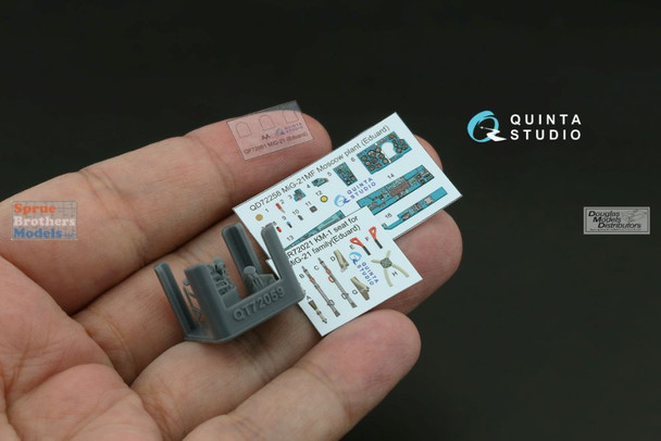 QTSQD72258R 1:72 Quinta Studio 3D Decal - MiG-21MF Fishbed [Moscow Plant] + Resin (EDU kit)