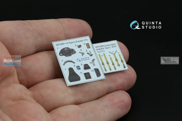 QTSQD72260 1:72 Quinta Studio 3D Decal - I-16 Type 5 (ZVE kit)