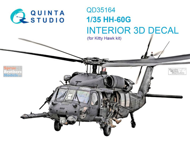 QTSQD35164 1:35 Quinta Studio 3D Decal - HH-60G Pave Hawk (ZIM/KTH kit)