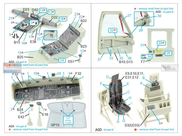 QTSQD35164 1:35 Quinta Studio 3D Decal - HH-60G Pave Hawk (ZIM/KTH kit)