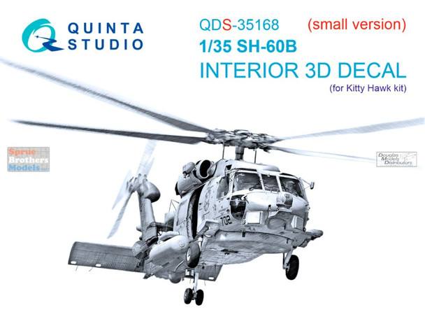 QTSQDS35168 1:35 Quinta Studio 3D Decal - SH-60B SeaHawk (ZIM/KTH kit) Small Version