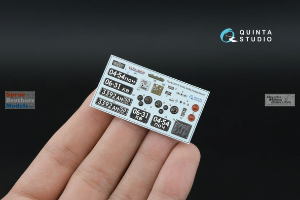 QTSQDS35172 1:35 Quinta Studio 3D Decal - KrAZ-255B Truck (HBS kit) Small Version