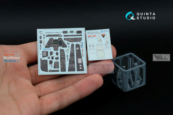 QTSQD48638R 1:48 Quinta Studio 3D Decal - Ka-50 Hokum-A [black] + Resin (ITA kit)