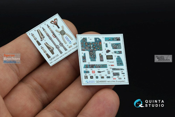 QTSQD48660 1:48 Quinta Studio 3D Decal - MiG-27M Flogger J (TRP kit)
