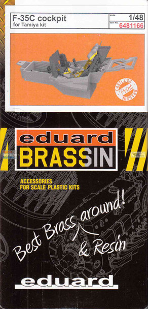 EDU6481166 1:48 Eduard Brassin PRINT - F-35C Lightning II Cockpit Set (TAM kit)