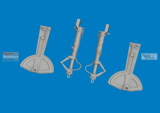 EDU632214 1:32 Eduard Brassin Bf109G Undercarriage Legs (REV kit)