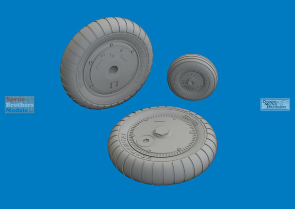 EDU632215 1:32 Eduard Brassin Bf109G-6 Wheels (REV kit)
