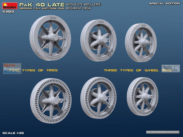 MIA53013 1:35 Miniart German 7.5cm Anti-Tank Gun Pak 40 Late with Crew [Special Edition]