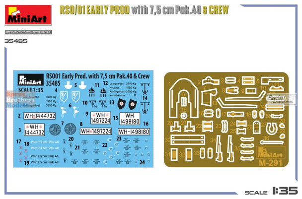 MIA35485 1:35 Miniart RSO/01 Early Prod with 7.5cm PaK40 & Crew