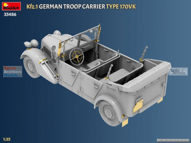 MIA35486 1:35 Miniart Kfz.1 German Troop Carrier Type 170VK