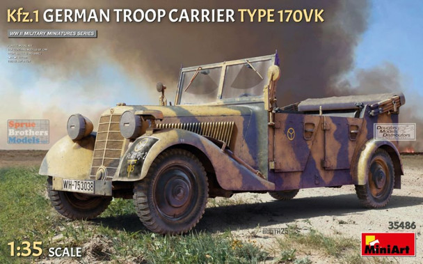 MIA35486 1:35 Miniart Kfz.1 German Troop Carrier Type 170VK