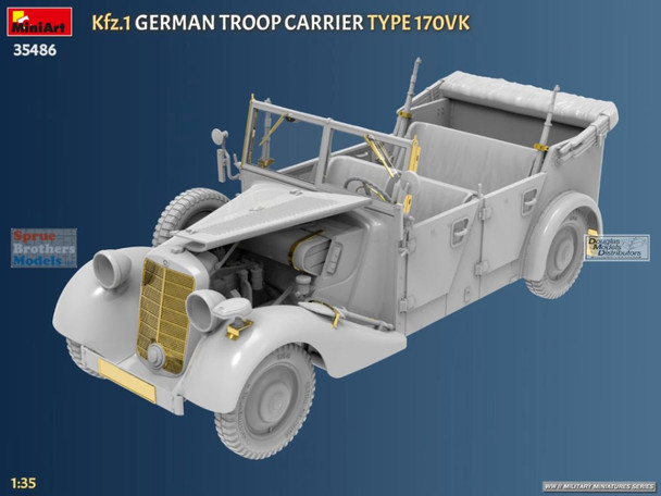 MIA35486 1:35 Miniart Kfz.1 German Troop Carrier Type 170VK