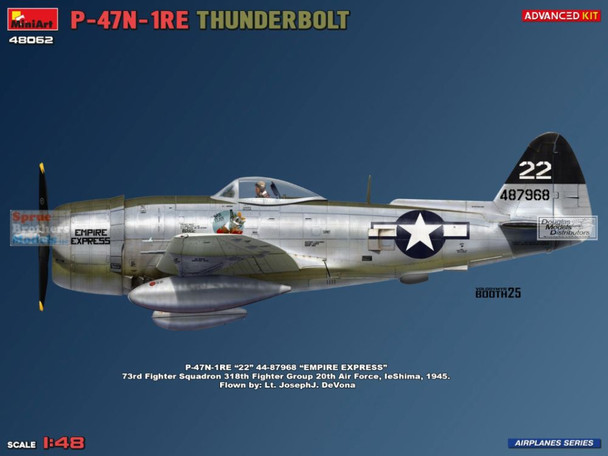 MIA48062 1:48 Miniart P-47N-1RE Thunderbolt [Advanced Kit]