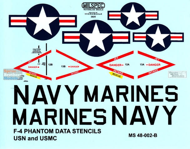 CAMMS48023 1:48 MilSpec Decals - F-4N Phantom II VF-151 Vigilantes USS Midway 1976