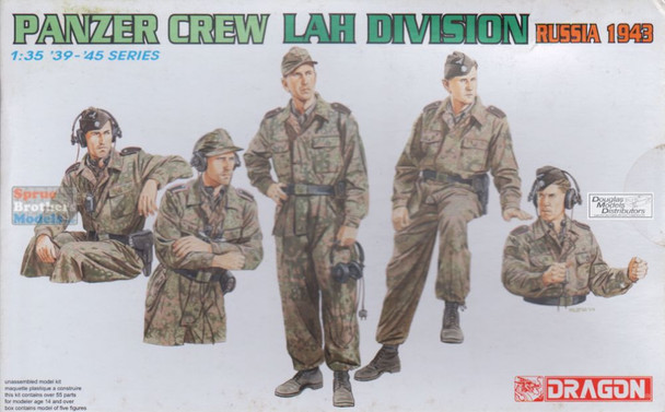 ONEDML6214 1:35 Dragon Panzer Crew LAH Division Russia 1943 Figure Set (BOX DAMAGE)