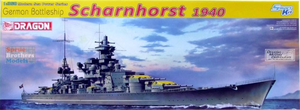 ONEDML1062 1:350 Dragon German Battleship Scharnhorst 1940 ~ Smart Kit (BOX DAMAGE)