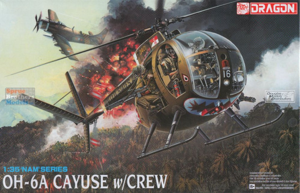 ONEDML3310 1:35 Dragon OH-6A Cayuse with Crew (BOX DAMAGE)