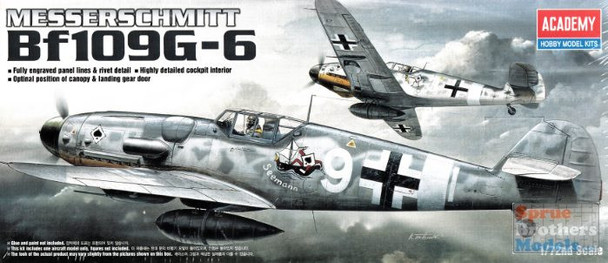 ONEACA12467 1:72 Academy Messerschmitt Bf 109G-6 (BOX DAMAGE)