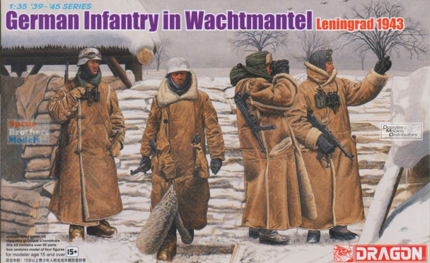 ONEDML6518 1:35 Dragon German Infantry in Wachtmantel Leningrad 1943 (4 Figures Set)