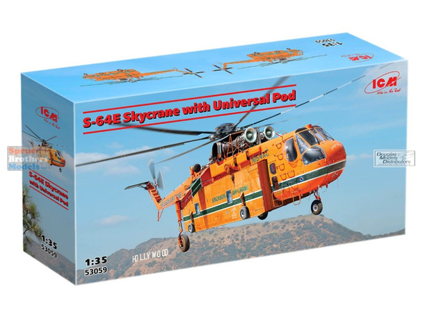 ICM53059 1:35 ICM S-64E Skycrane with Universal Pod