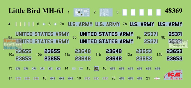 ICM48369 1:48 ICM MH-6J Little Bird US Special Forces Helicopter