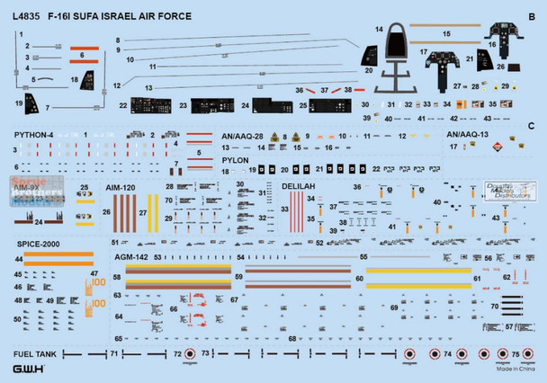 LNRL4835 1:48 Great Wall Hobby F-16I Sufa