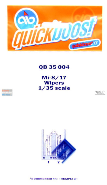 QBT35004 1:35 Quickboost Mi-8 Mi-17 Hip-H Wipers (TRP kit)