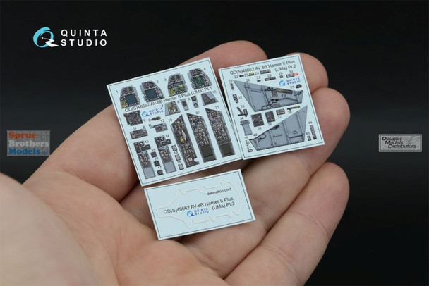 QTSQDS48662 1:48 Quinta Studio 3D Decal - AV-8B Harrier II Plus (UMA kit) Small Version