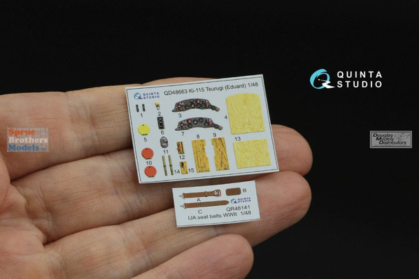 QTSQD48663 1:48 Quinta Studio 3D Decal - Ki-115 Tsurigu (EDU kit)